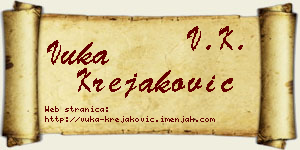Vuka Krejaković vizit kartica